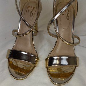 MIX No. 6 Zaydia Gold Sandal